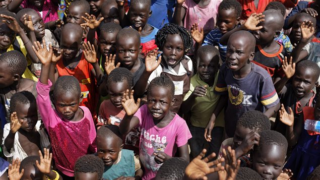South Sudanese children are among the more than 65 million people who have been forced from their homes.