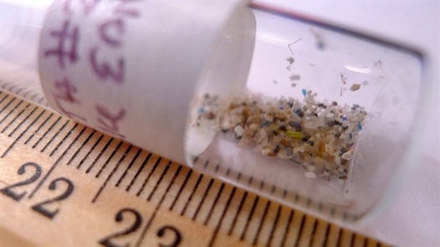 These microbeads were found floating in the Great Lakes at the heart of North America.