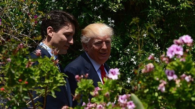 Justin Trudeau et Donald Trump, lors du sommet du G7 en Italie, le 27 mai dernier.SEAN KILPATRICK, ARCHIVES PC