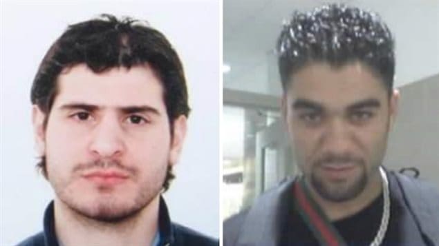 Ahmet Cengizham Dereci, left, and Mahmut Sami Ellialti, pictured in a news release from Washington, D.C., police, are wanted in connection with a brawl that broke out while Turkish President Tayyip Erdogan was visiting the United States. (CBC)