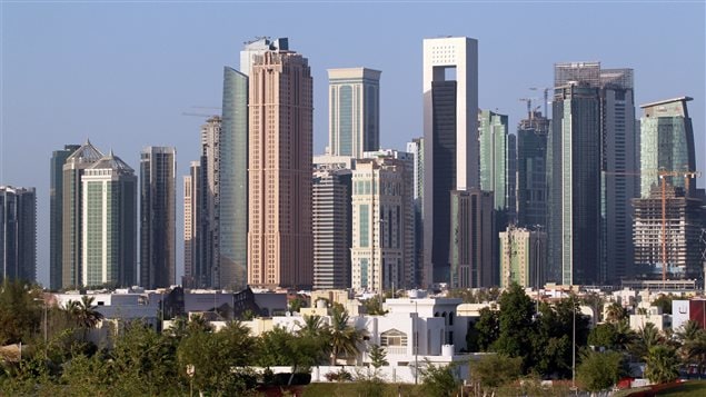 A view shows buildings in Doha, Qatar, June 9, 2017.