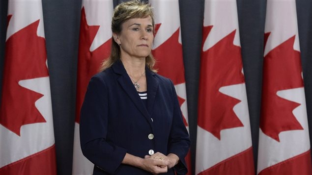 Chief of the Communications Security Establishment Greta Bossenmaier listens to a question during a news conference to discuss an assessment of cyber threats to Canada’s democratic process in Ottawa, Friday June 16, 2017. 