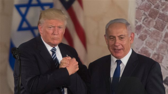 El presidente de Estados Unidos, Donald Trump y el primer ministro de Israel, Benjamin Netanyahu el 23 de mayo 2017.