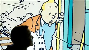 Une image d’un album de Tintin reproduite au Musée Hergé, à Ottignies-Louvain-la-Neuve, en Belgique Photo : Reuters