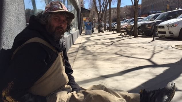 Spike panhandled for years in the western city of Saskatoon where a current bylaw prohibits panhandling in a ‘coercive manner’ or by anyone under the influence of alcohol or illegal drugs.