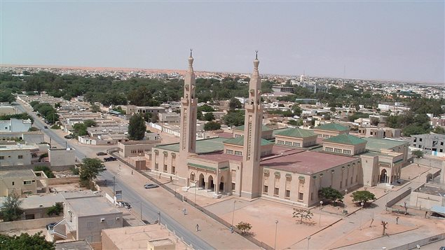 مسجد المدينة المنورة المعروف أيضاً بالمسجد السعودي في العاصمة الموريتانية نواكشوط (أرشيف).