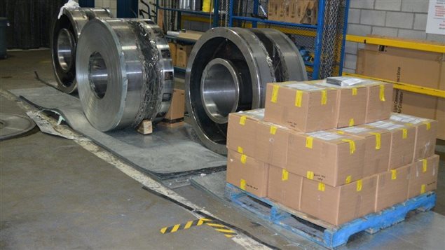 The drugs were found inside steel and aluminium cylindrical rolls, in a container arriving from Mexico, CBSA said.