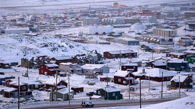 The town of Iqaluit, capital of Nunavut Territory as seen onhursday, Feb. 9, 2017. The town of about 8,000, could experience periodic water shortages within just a few years.