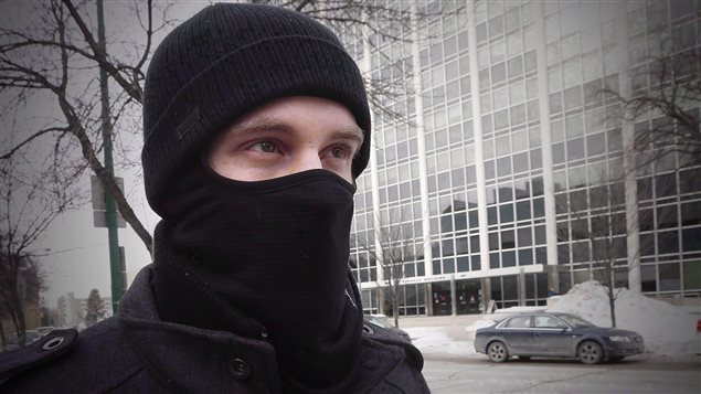 Aaron Driver, seen after a Feb. 2, 2016, court appearance in Winnipeg, had been flagged as a ISIS sympathizer and was suspected of planning an attack. He was killed in a standoff with police in Strathroy, Ont., in August 2016. 
