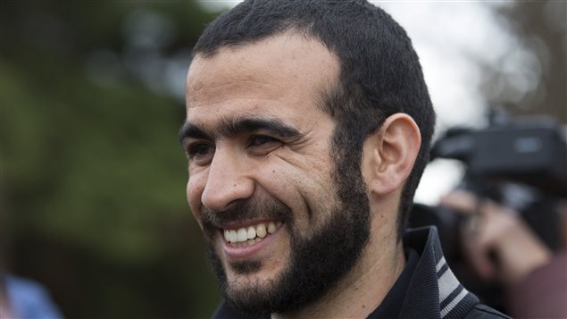 Omar Khadr tras ser liberado en 2015.