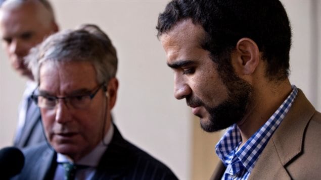 Lawyer Dennis Edney (L) and Omar Khadr (R). The Canadian Liberal government appears on the verge of paying a $10.5 million settlement and issue an apology for human rights violations to former Guatnanamo Bay prisoner Omar Khadr.