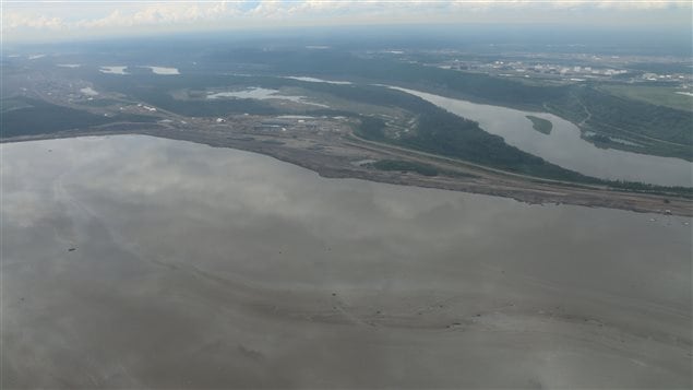 The tailings ponds in western Canada are said to make up an area the size of the cities of Toronto and Vancouver.