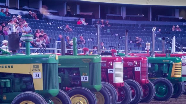  Farming and tractors go hand-in-hand. One of the many dozens of western-themed events is the vintage tractor pull. There are also heavy horse pulls, blacksmith and sheep shearing competitions, and much more