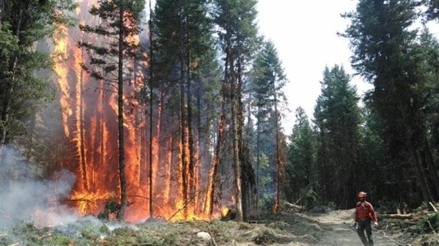Hot, dry, windy weather is fanning fires in the B.C. interior.