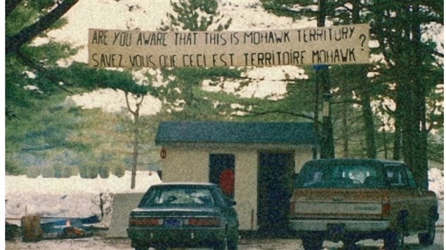 March 10, 1990: A small group of Mohawks drag a fishing shack into a clearing in the pine forest and vow to stay there, after Oka Mayor Jean Ouellette says he’ll proceed with a golf-course expansion onto the disputed land.