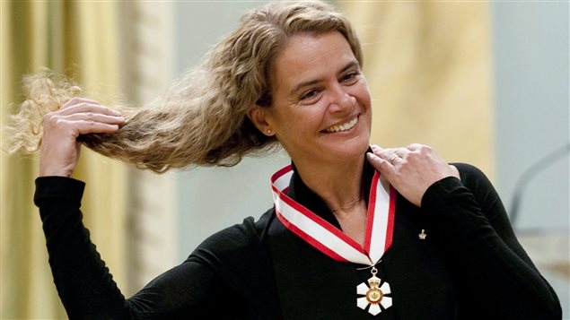 Canadian astronaut Julie Payette adjusts her hair after she was invested into the Order of Canada as an Officer during a ceremony at Rideau Hall in Ottawa, Friday, September 16 2011. Former astronaut Julie Payette will be Canada’s next Governor General.Payette will become the 29th person to hold the position, and the fourth female to be the monarch’s representative in Canada. 