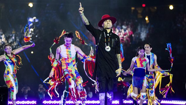 Taboo performs during the opening ceremony of the 2017 North American Indigenous Games, in Toronto on Sunday, July 16, 2017. 