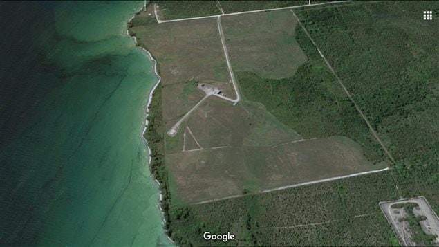 The Point Petre launch site on the military property on the shoree of Lake Ontario at the tip of Prince Edward County