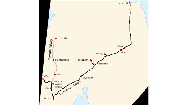  The HBR line runs from The Pas northwest to Flin Flon, and northeast some 900km to Churchill. A First Nations group operates the Keewatin Railyay spur to Lynn Lake.