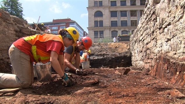 Archeologists continue to dig at the site of Canada’s first Parliament in Montreal.