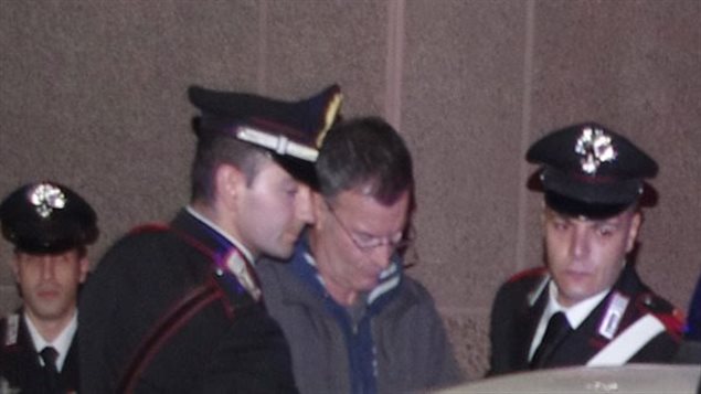 Carminati, al ser detenido en 2014.