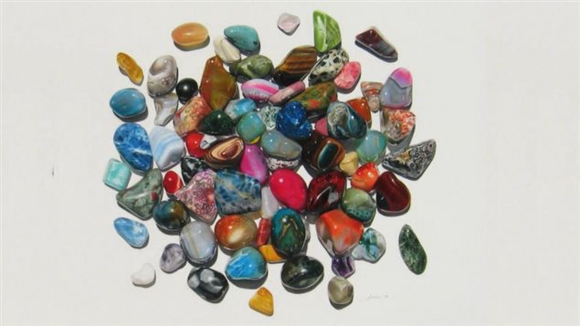 2014 *Stones* coloured pencil on paper. 50cm x 50 cm