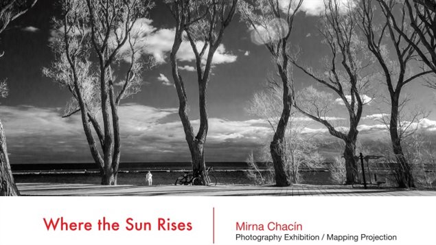 Afiche de la exposición breve de Mirna Chacín en Toronto