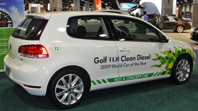 VW TDI at the 2010 Washington Car show. VW was later fond to have rigged emmissions controls to work only when emmissions testing equipment was hooked up. The scandal became known as *dieselgate* or *emmissions-gate*