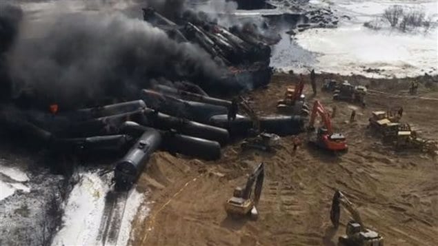 A cracked rail went undetected and sent 39 tank cars off the track.