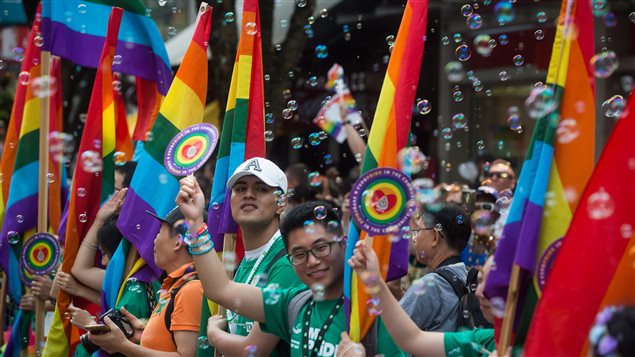 Hundreds of thousands of people flocked to Vancouver’s west end to watch the Pride parade.