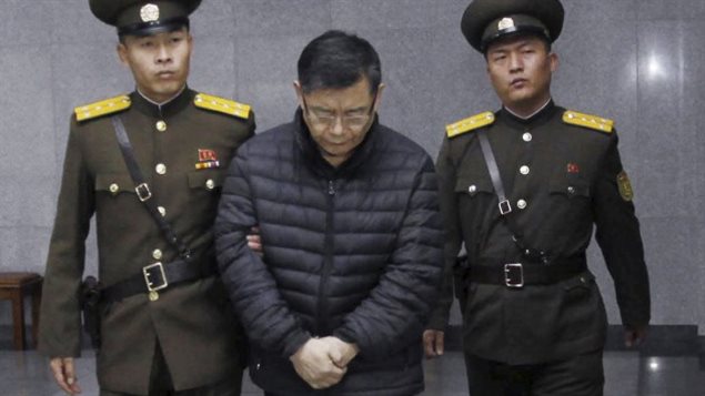 Hyeon Soo Lim, un pasteur sexagénaire de la région de Toronto, a été condamné à la prison à perpétuité en raison de ce que Pyongyang a qualifié d’activités subversives.AP, JON CHOL JIN
