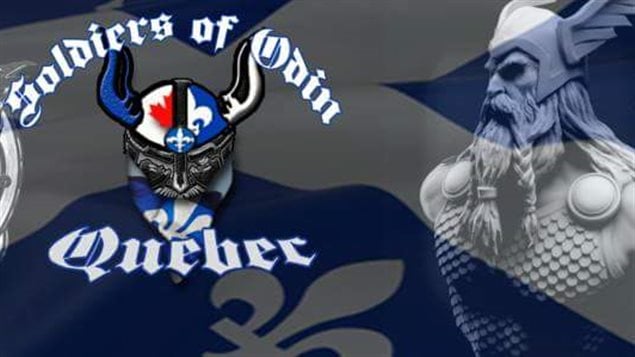 Logo d'un groupe extrêmiste de droite au Québec qui manifeste contre l'immigration.