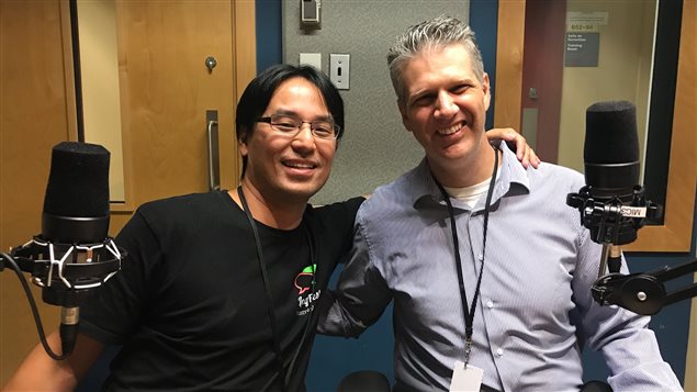 Tetsu Yung y Joey Perugino, co-organizadores del Festival Internacional de Lenguas de Montreal, LangFest 2017.