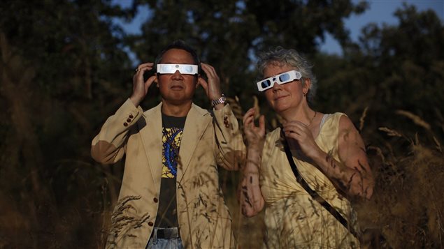 Clayton Uyeda and his wife Jo will be enjoying the partial eclipse while traveling from Swartz Bay to Tsawwassen ferry terminal on the mainland. The couple are photographed along Dallas Rd. in Victoria, B.C., on Friday, August 18, 2017. 