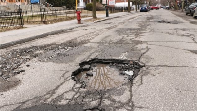 Potholes proliferate particularly during the repeating freeze and thaw cycles that occur every spring.