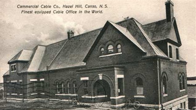 Old postcard of the Commercial Cable Co. *Finest equipped cable office in the world*. The building remained almost unchanged until it was closed in 1962. It will soon be gone forever.