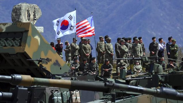 Ejercicios militares de Estados Unidos y Corea del Sur.