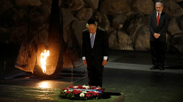 El Secretario General de Naciones Unidas, Antonio Guterres, en el Memorial al Holocausto Yad Vashem en Jerusalén.