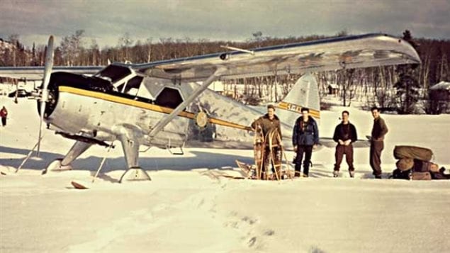 The DHC-2 Beaver was the first all-metal STOL plane built in Canada, and many say it still is the best bush plane ever. Shown here on Ootsa Lake British Columbia in the winter of 1951-52 is CF-FHB, indeed the first one built and sold. CF-FHB registry came from the name of one of its designers Frederik Howard Buller.