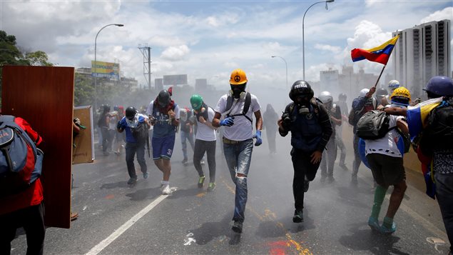 Una manifestación en Venezuela