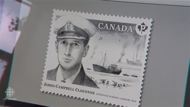 History buff Michael Zavacky created a stamp to honour Clouston . 