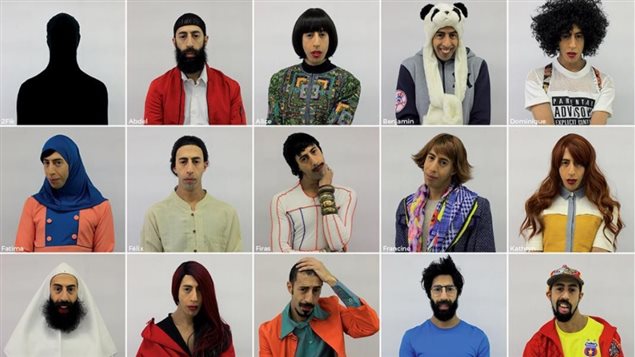 Les quinze personnages crées et interpretés par l’artiste multidisciplinaire 2Fik