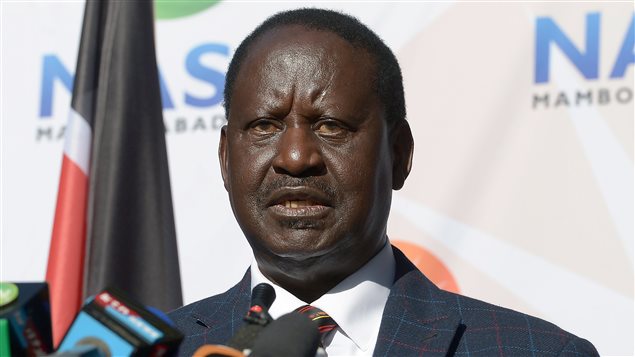 Raila Odinga, líder de la oposición en Kenia.