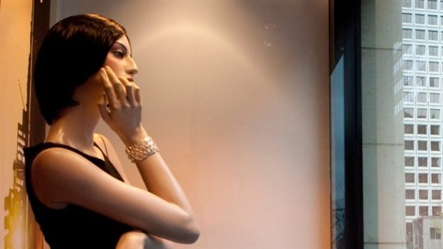 A clothing mannequin in a Canadian store. A UBC study says *perfect looking* mannequins can actually turn some consumers off the clothing the mannequins are supposed to promote.
