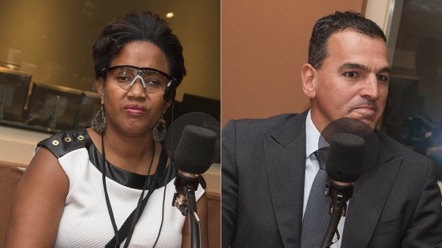 Sandra Cassell y el Dr. Flavio Rezende.