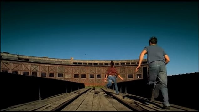 The Hanna Roundhouse appears briefly in the video of the rock group Nickelback in their youtube video *Photograph*.