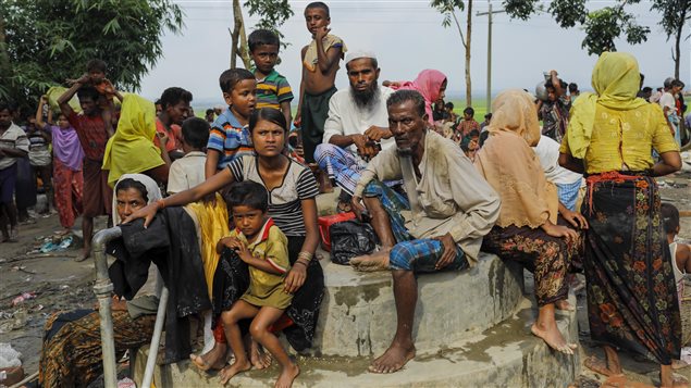 Refugiados rohingyas en el pueblo Teknaf, Bangladesh, el 5 de septiembre 2017.