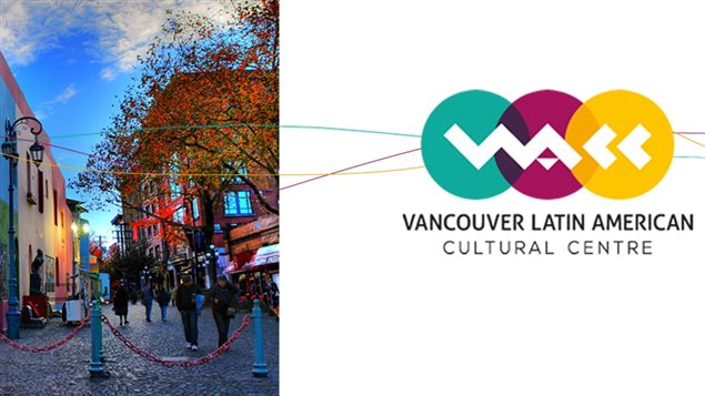 Detalle del logotipo del Vancouver Latin American Cultural Centre