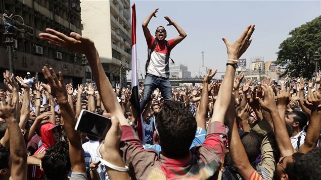 مظاهرات مؤيّدة للرئيس المصري المخلوع محمّد مرسي عام 2013