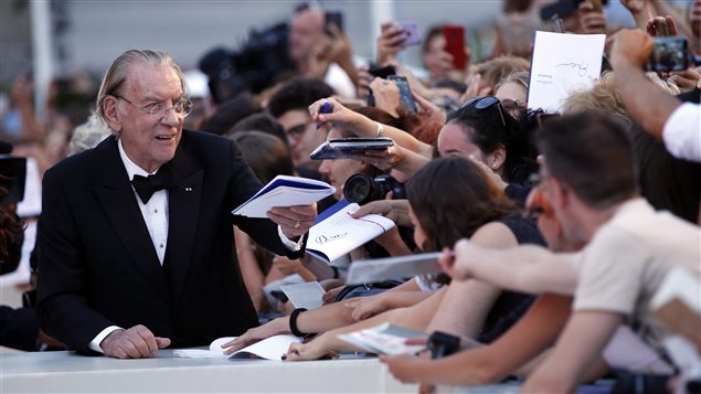 Donald Sutherland met with fans on September 3, 2017at the premiere of the film ‘The Leisure Seeker’ during the Venice Film Festival.